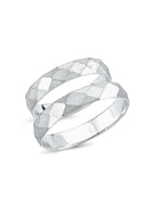 White Gold Wedding Band 4mm