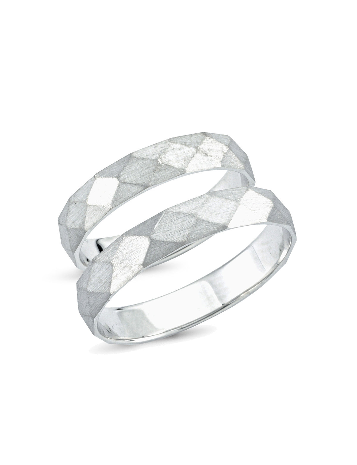 White Gold Wedding Band 4mm