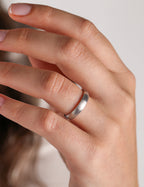 White Gold Wedding Band 4mm