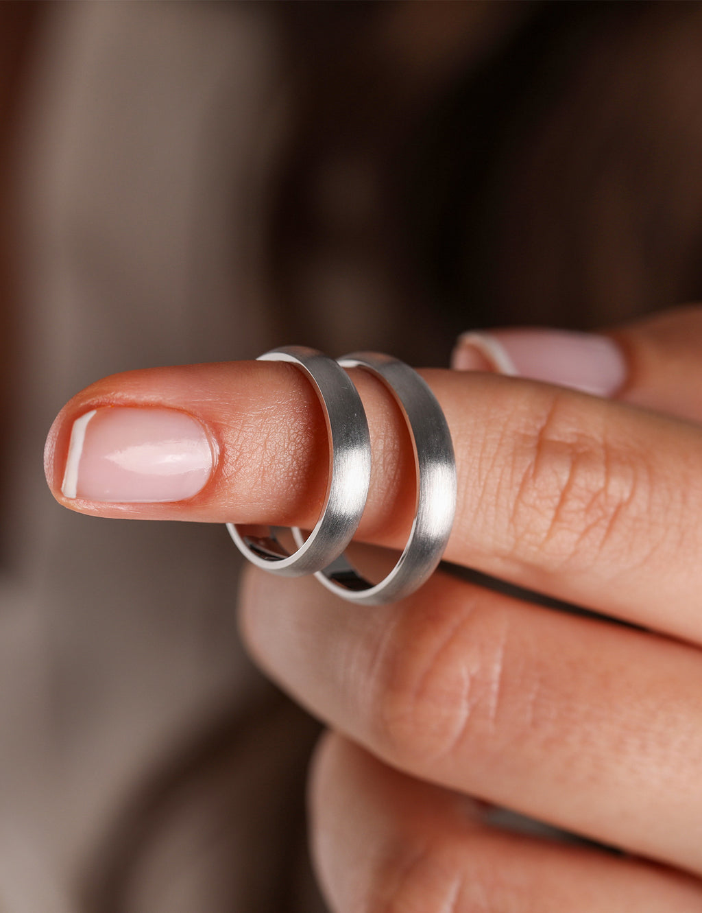White Gold Wedding Band 4mm