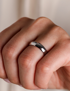 White Gold Wedding Band 5mm