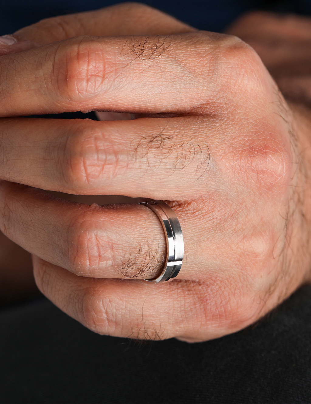 White Gold Wedding Band 5mm