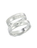 White Gold Wedding Band 5mm