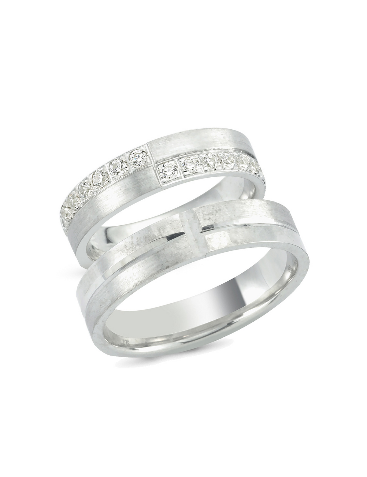 White Gold Wedding Band 5mm
