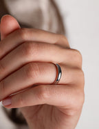 White Gold Wedding Band 4mm