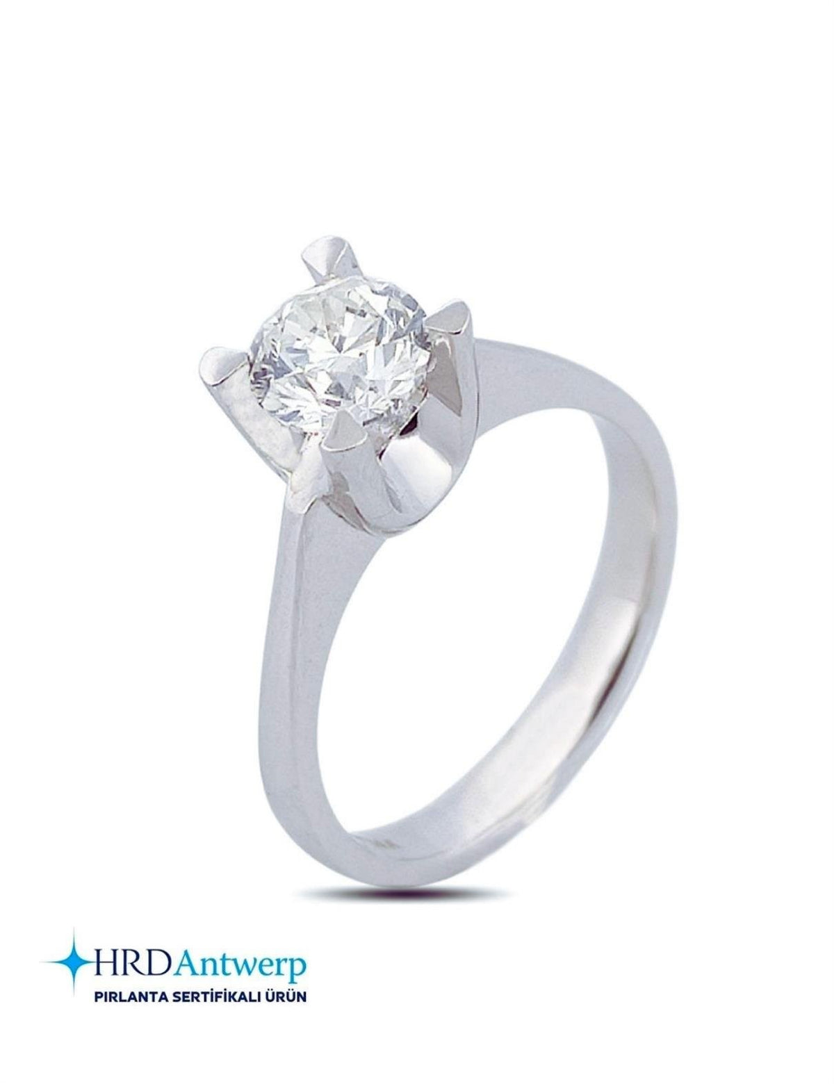 1.01 Carat Almond-Setting Solitaire Diamond Ring