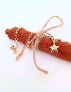 8K Drop Star Gold Bracelet