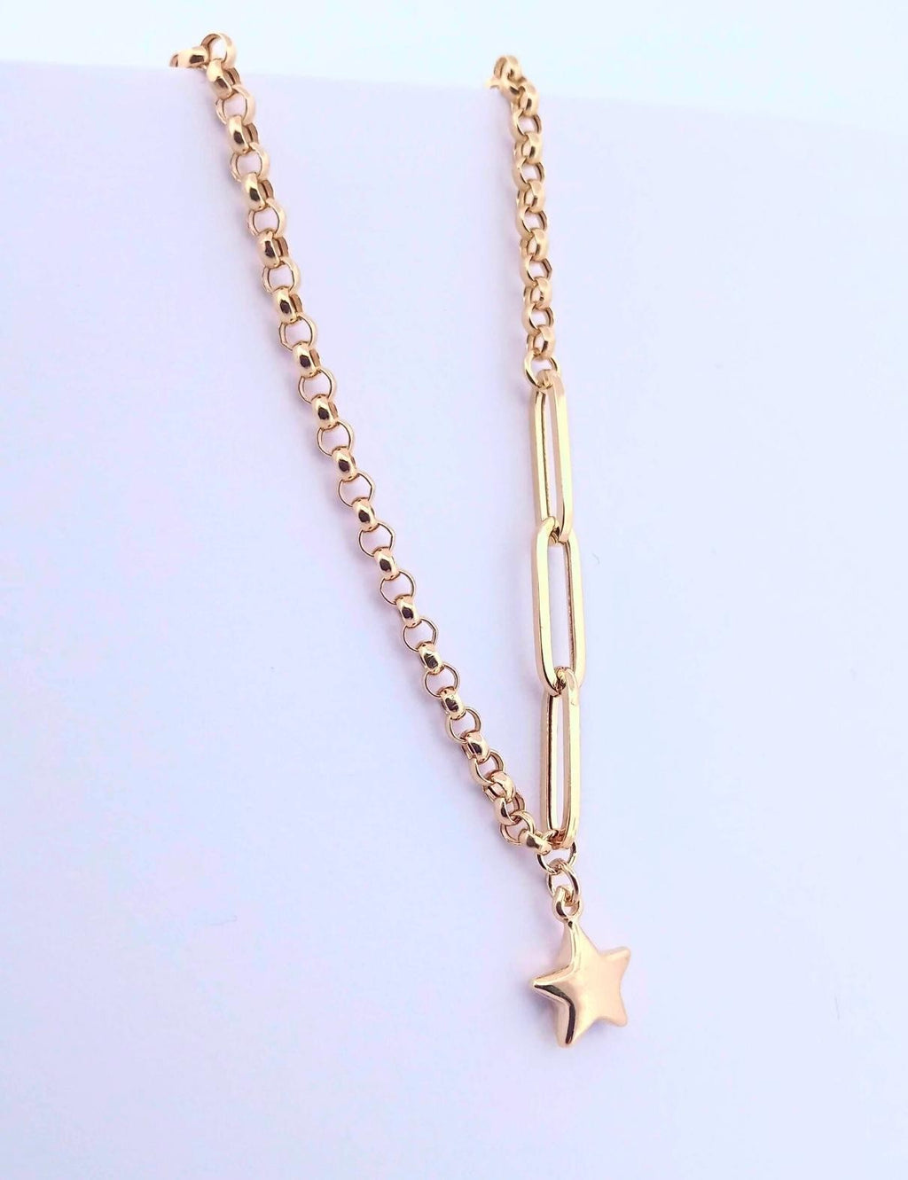 8K Drop Star Gold Bracelet