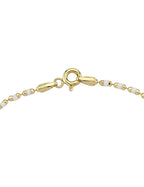 White Enamel Gold Bracelet
