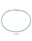 Turquoise Enamel Gold Bracelet