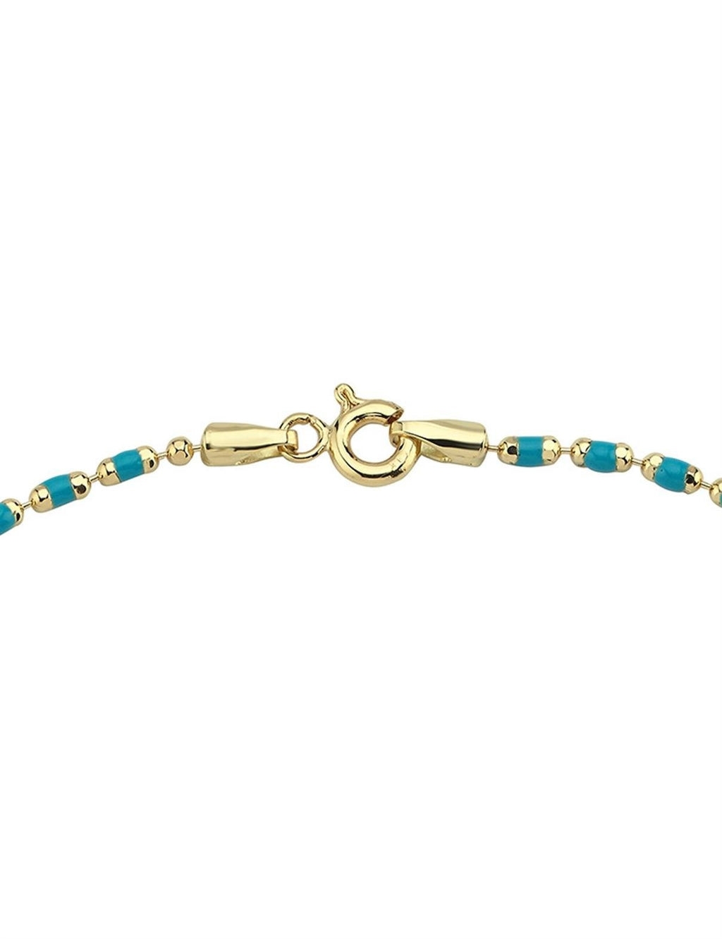 Turquoise Enamel Gold Bracelet