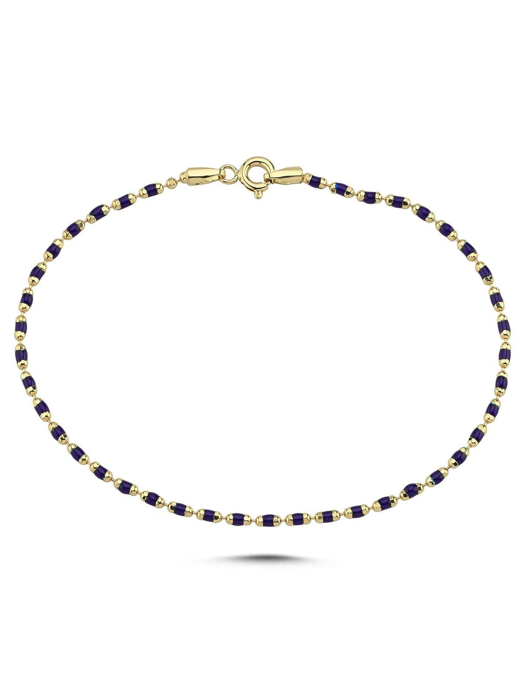 Black Enamel Gold Bracelet