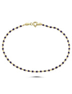 Black Enamel Gold Bracelet