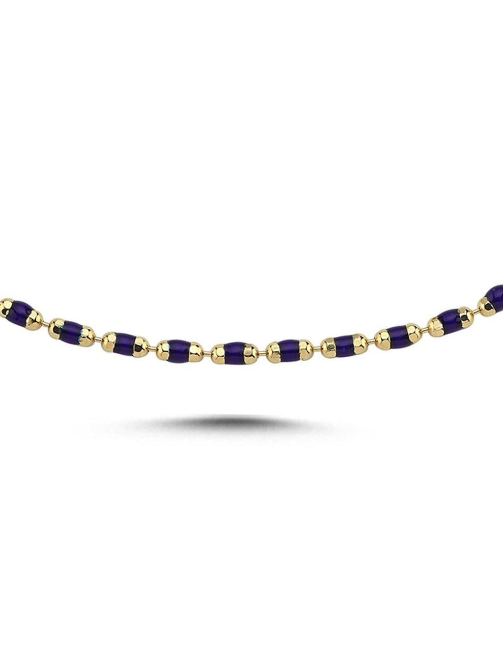 Black Enamel Gold Bracelet