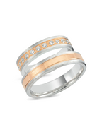 Two-Tone Wedding Band 5mm