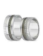 Two-Tone Wedding Band 9mm