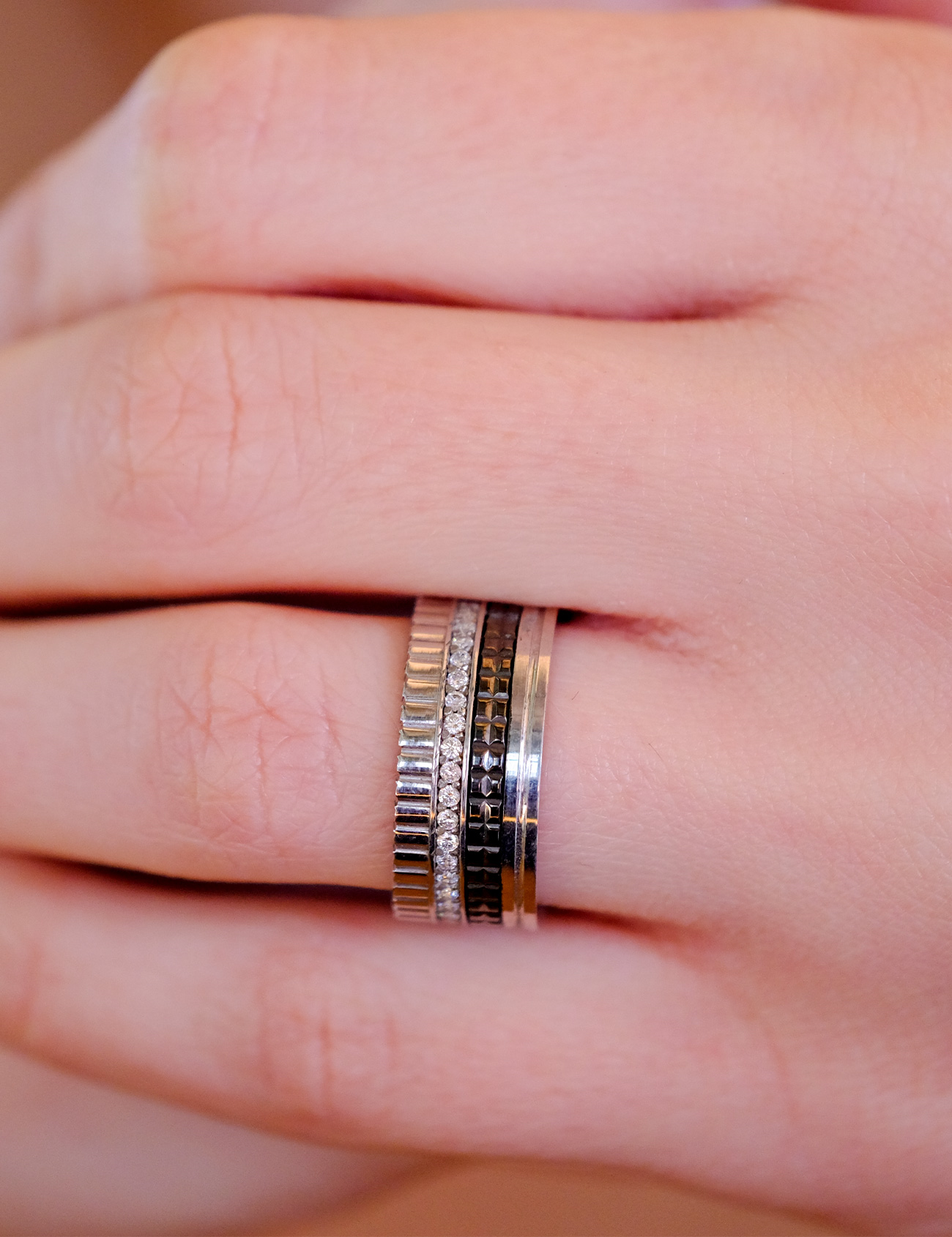Two-Tone Wedding Band 9mm Secondary image