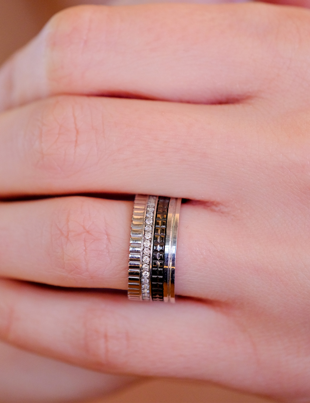 Two-Tone Wedding Band 9mm