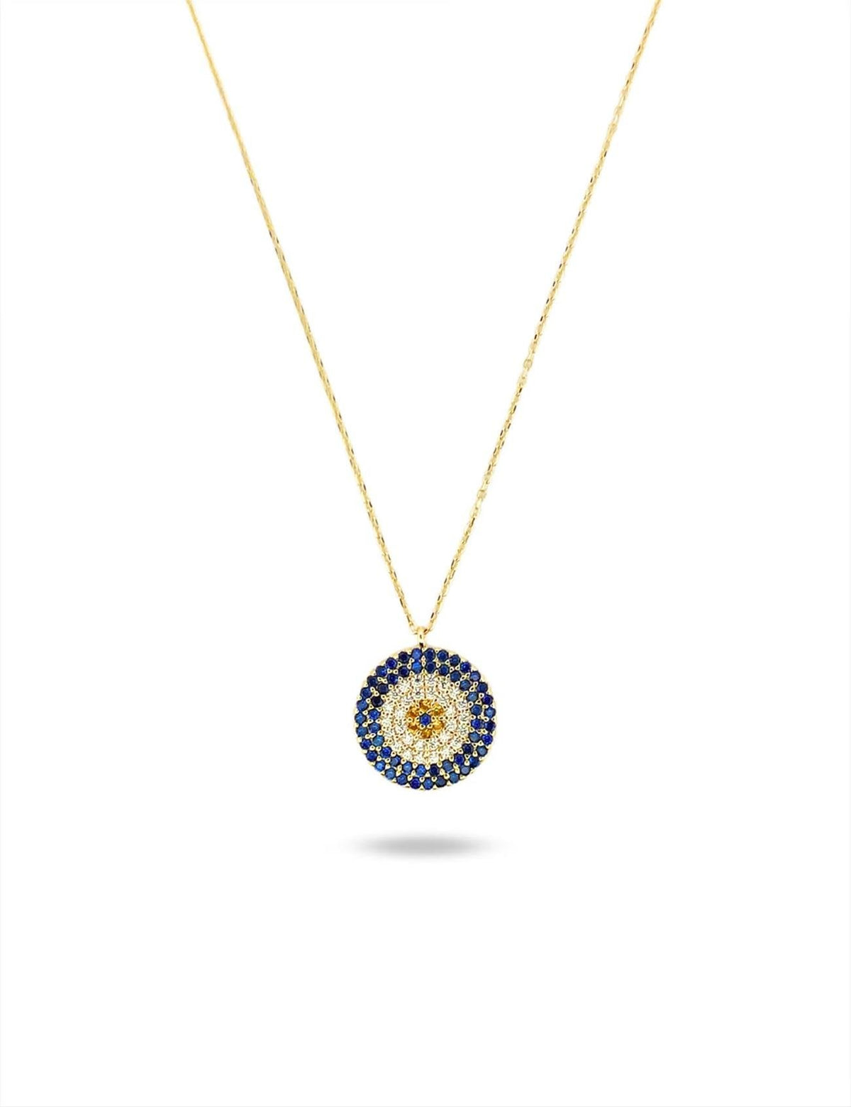 Evil Eye Stone-Set Gold Necklace Main image