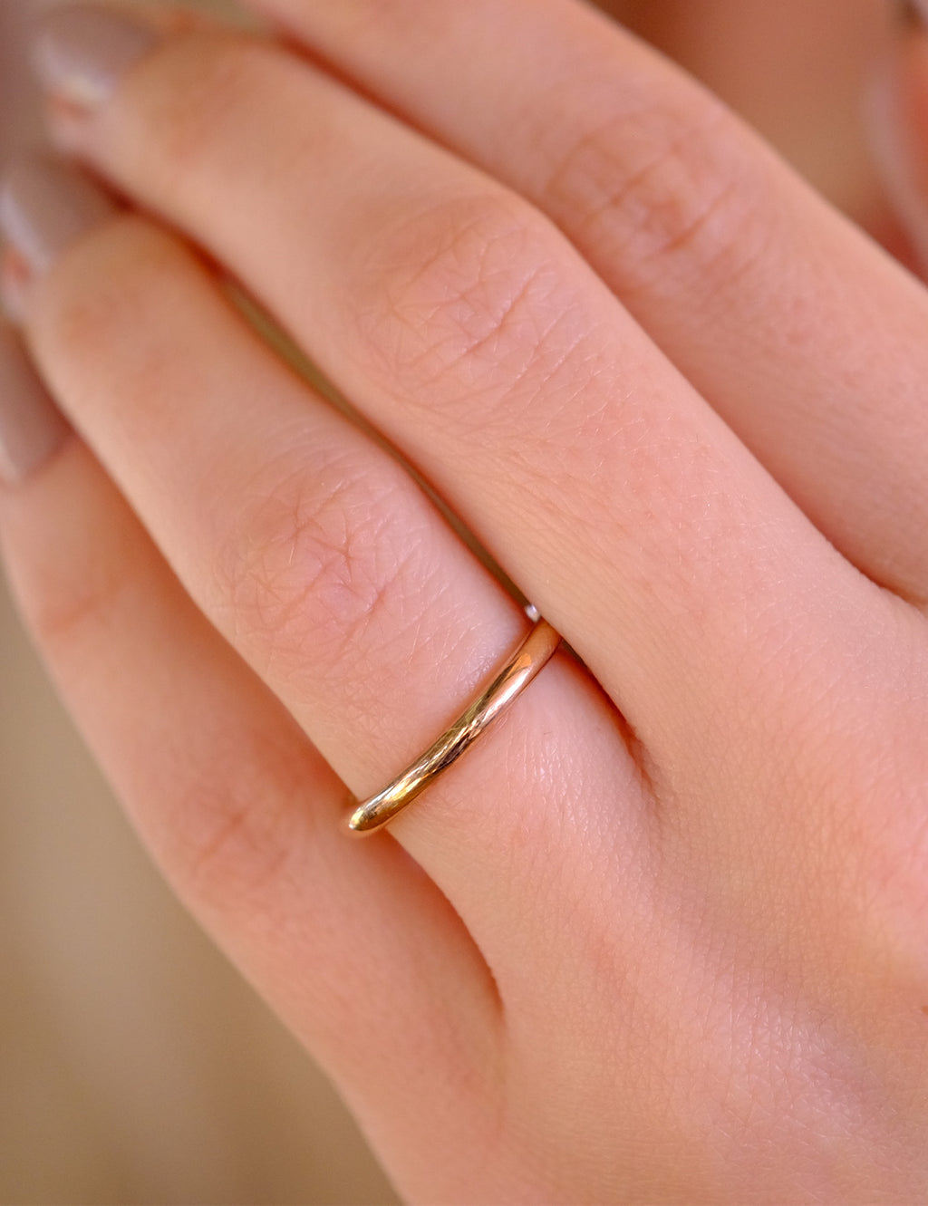 Rose Gold Wedding Band 2,40mm