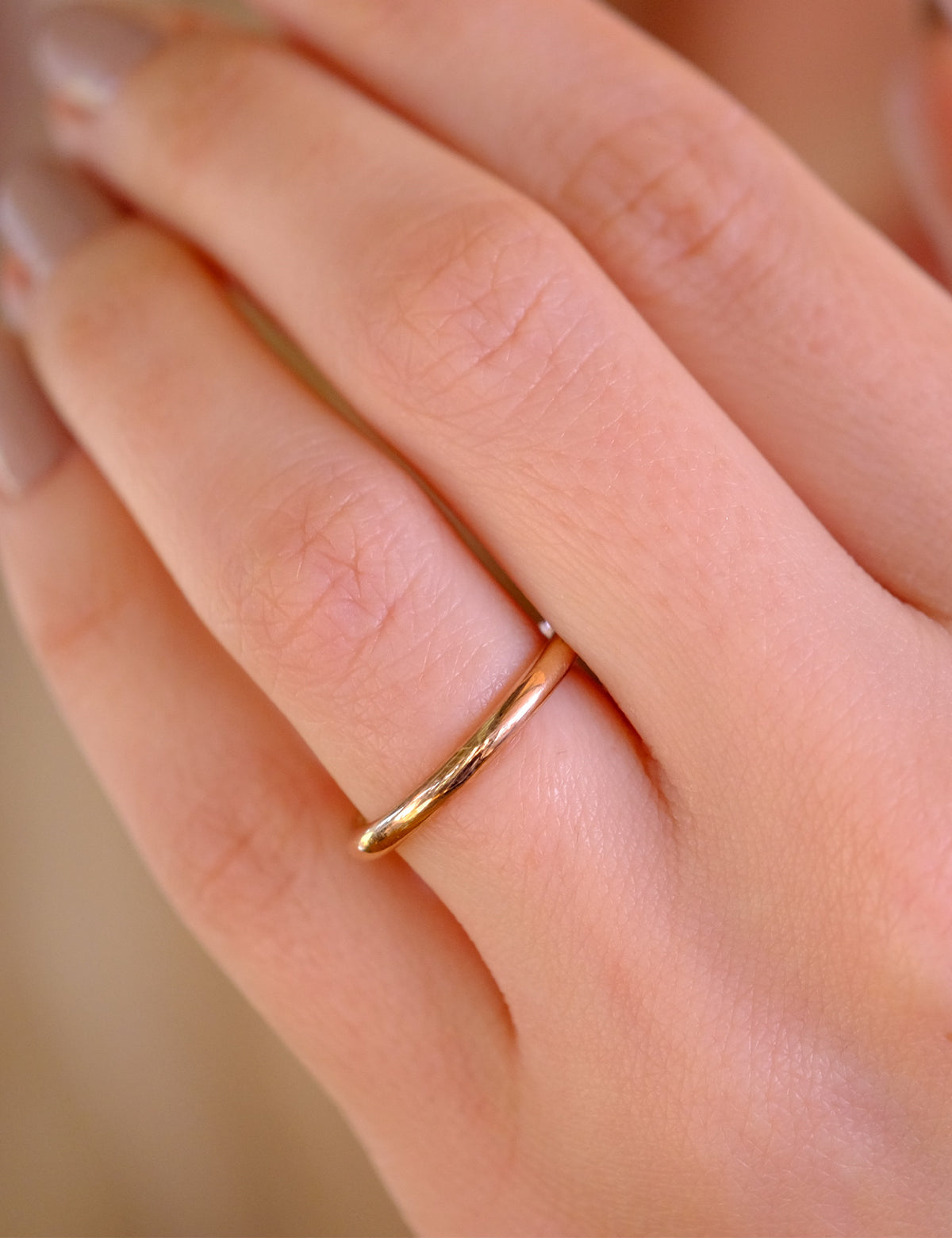 Rose Gold Wedding Band 2,40mm