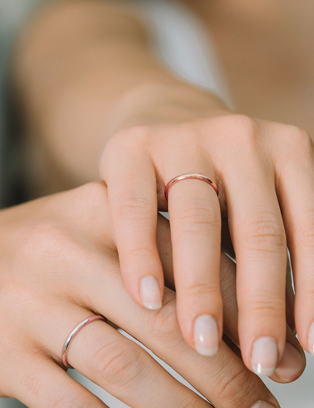 Rose Gold Wedding Band 2mm