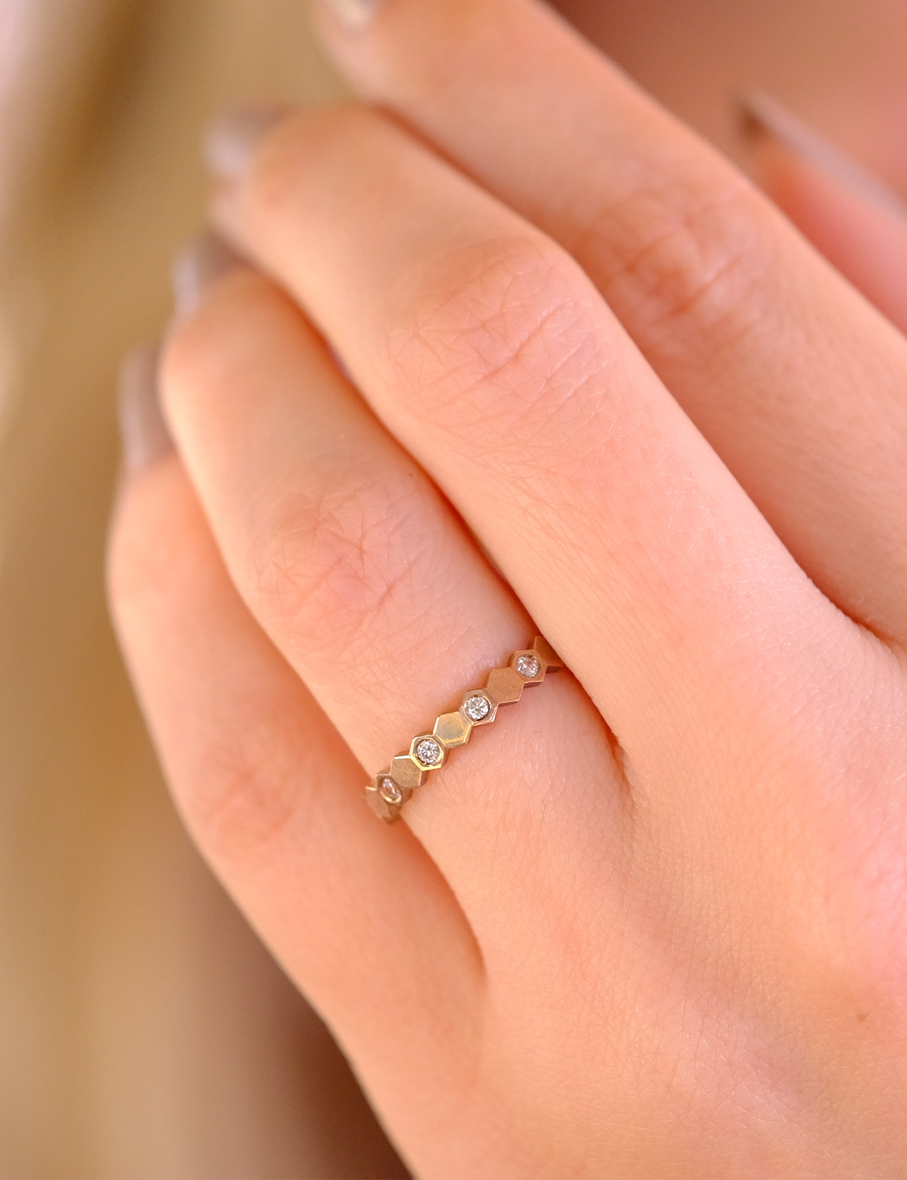 Rose Gold Wedding Band 3mm Secondary image