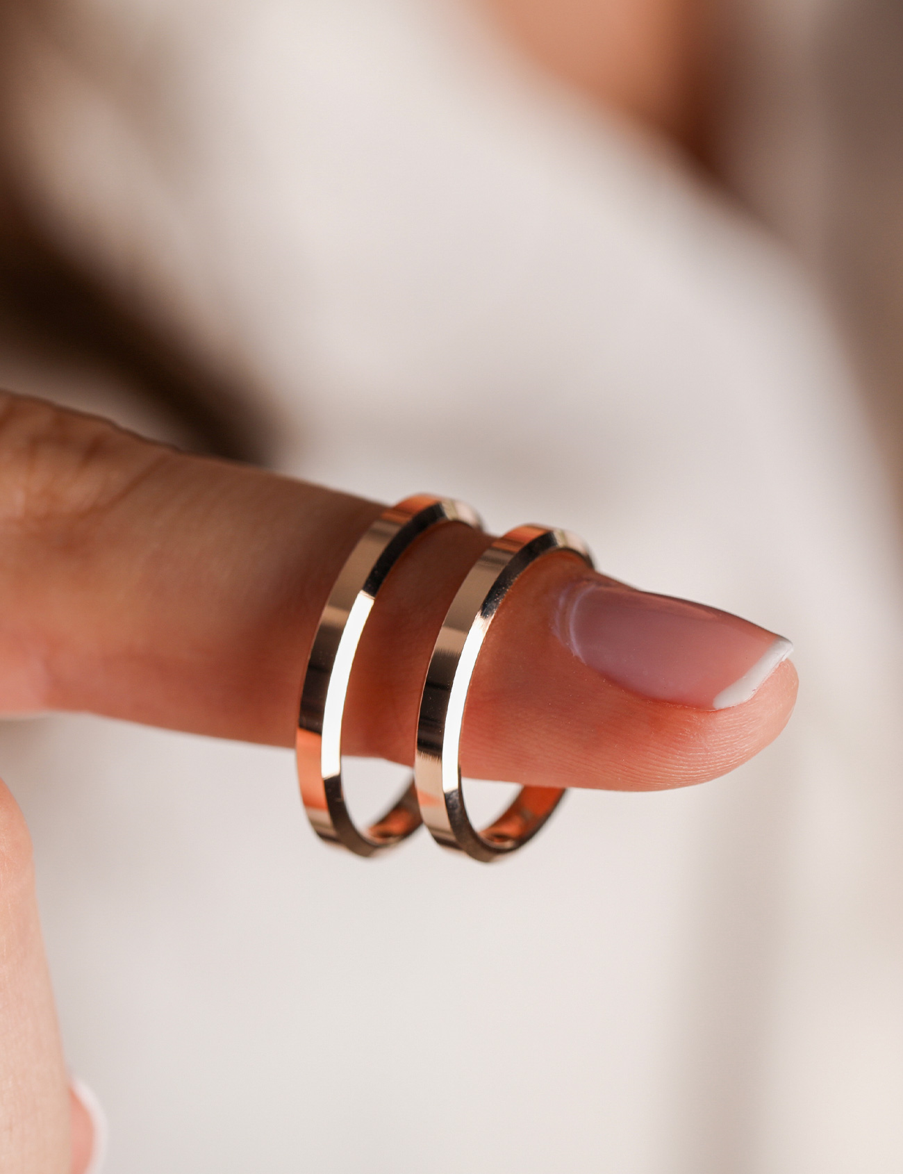Rose Gold Wedding Band 3mm