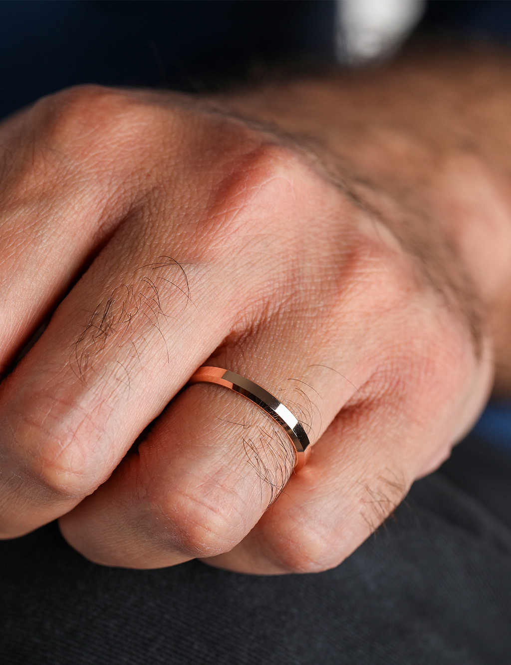 Rose Gold Wedding Band 3mm
