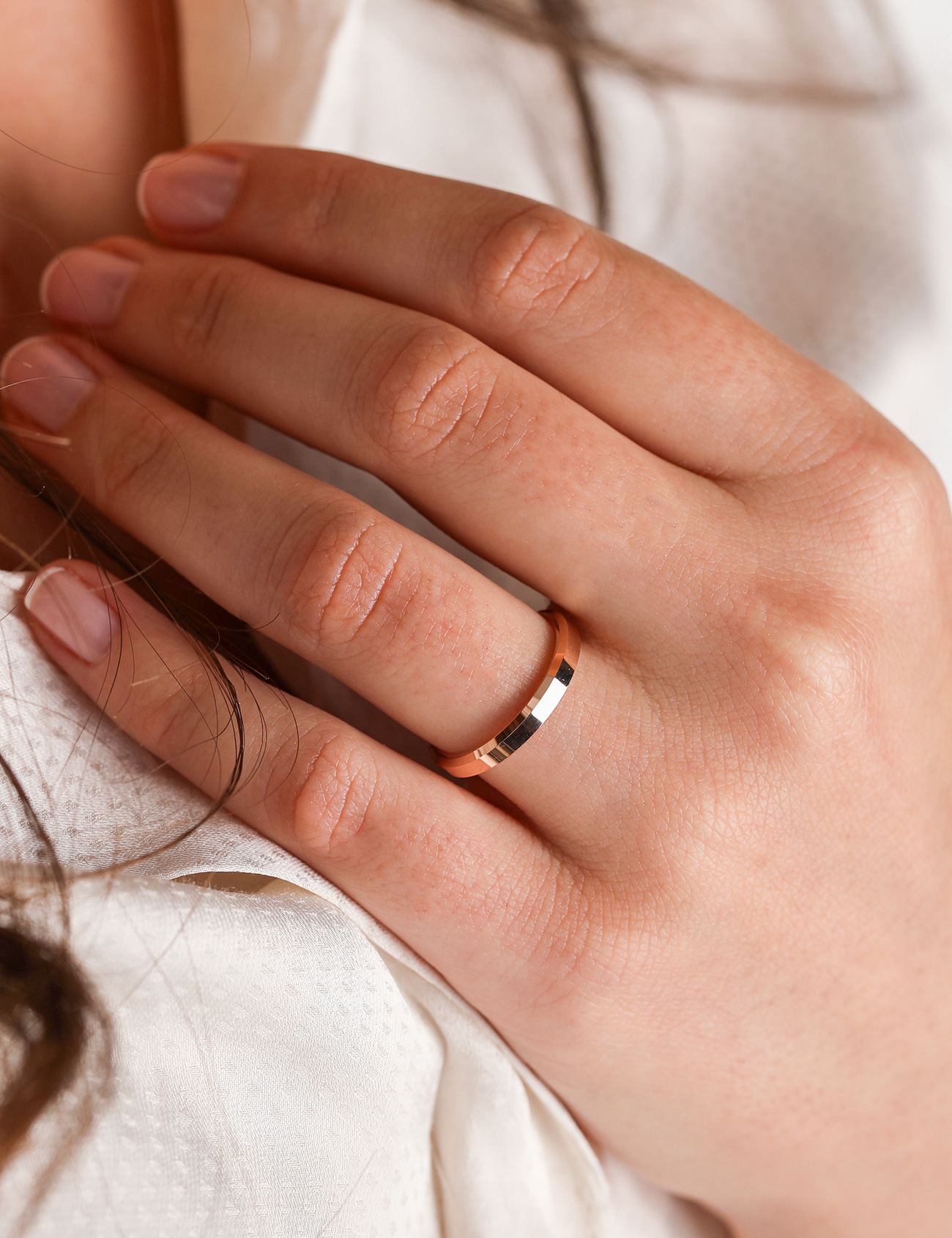 Rose Gold Wedding Band 3mm