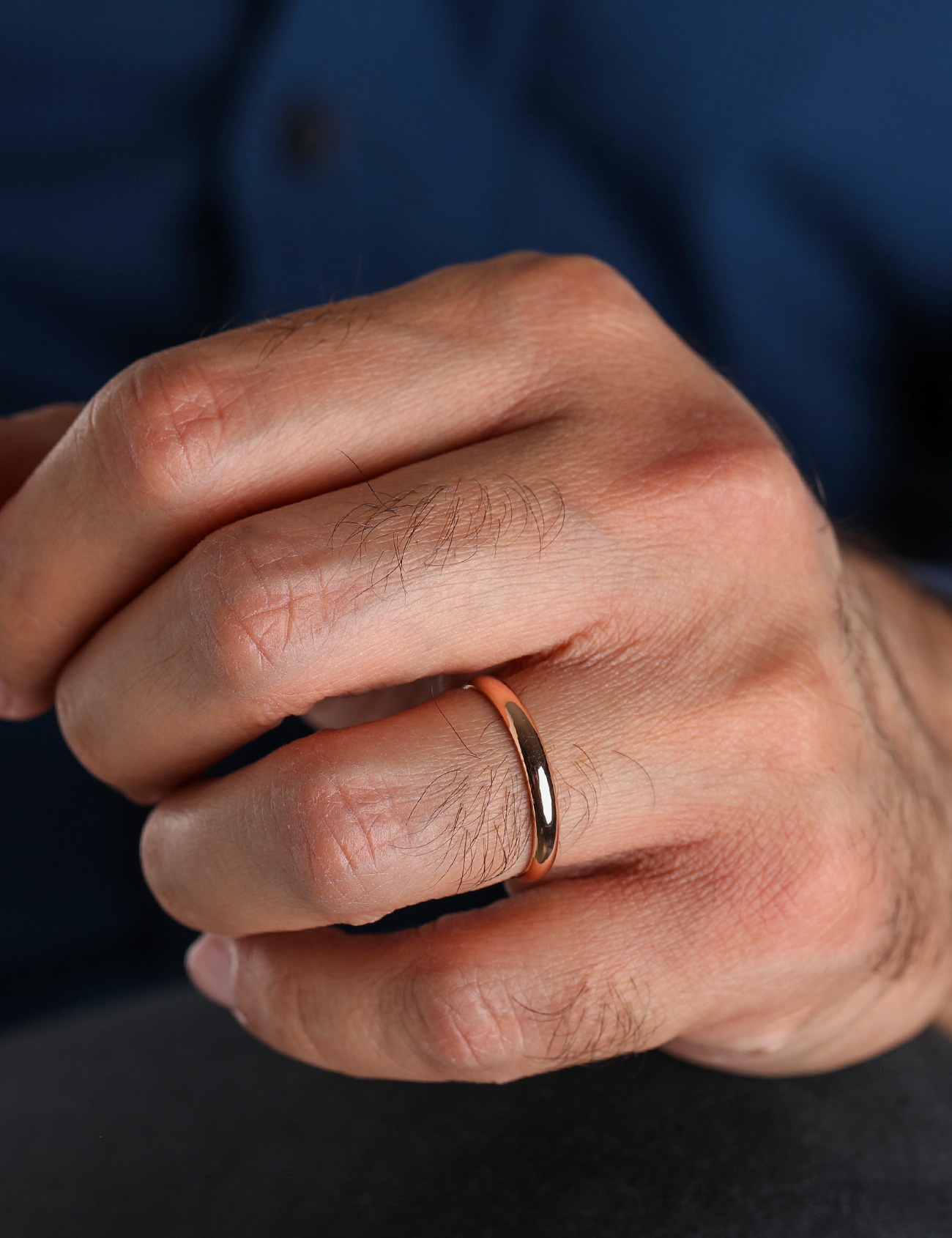 Rose Gold Wedding Band 3mm