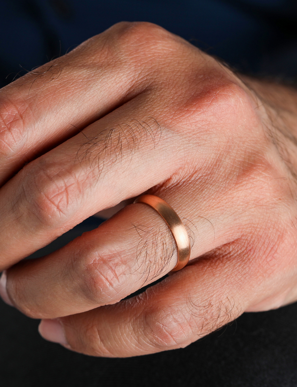 Rose Gold Wedding Band 4mm
