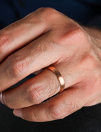 Rose Gold Wedding Band 4mm