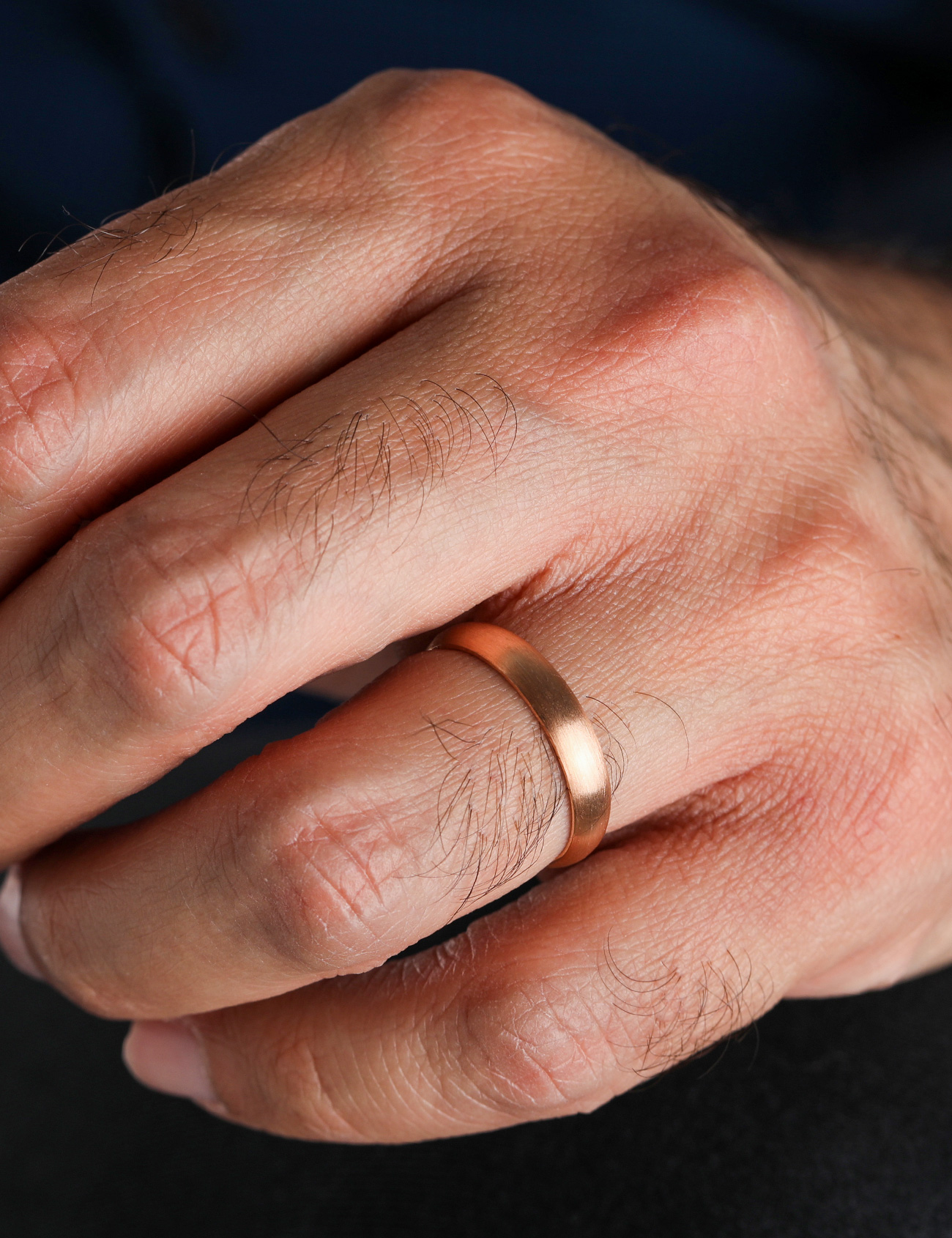 Rose Gold Wedding Band 4mm