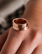 Rose Gold Wedding Band 4mm