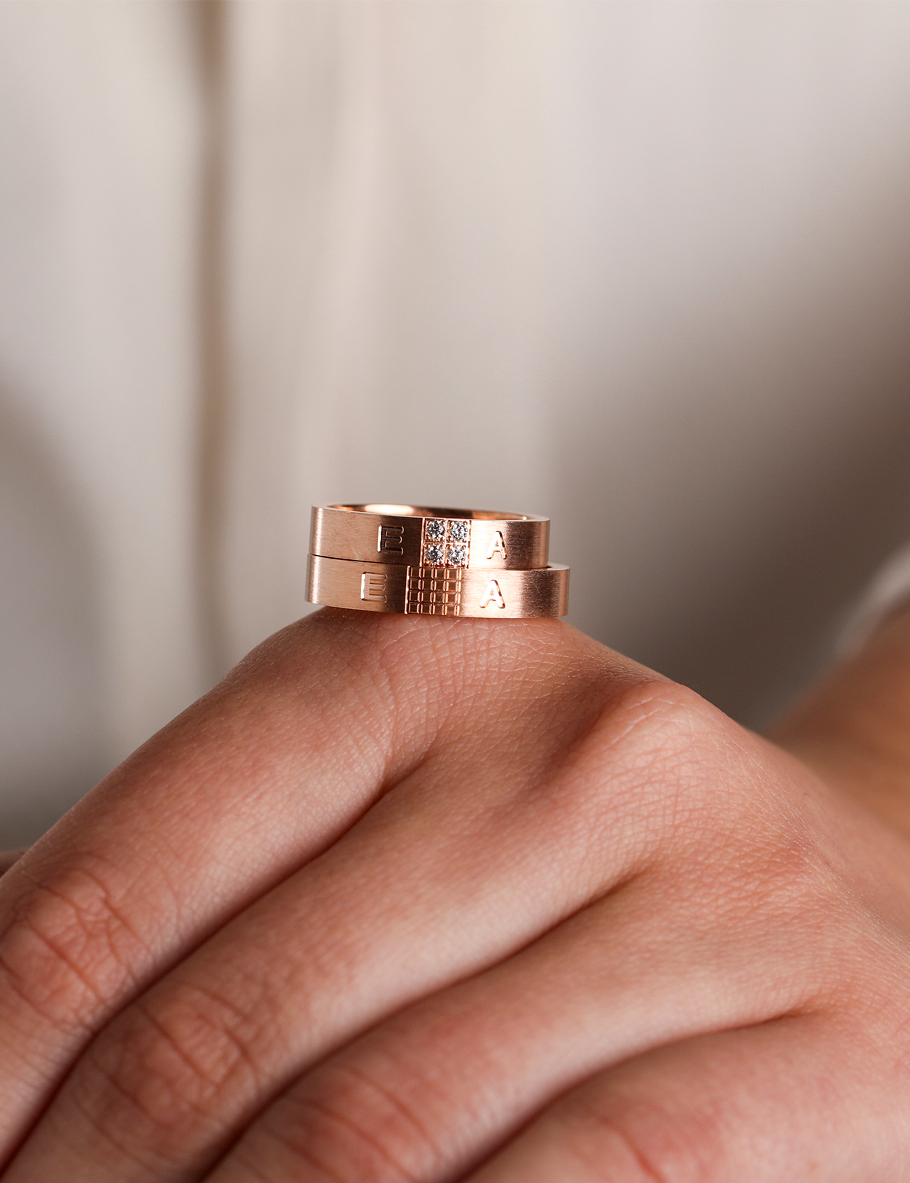 Rose Gold Wedding Band 4mm