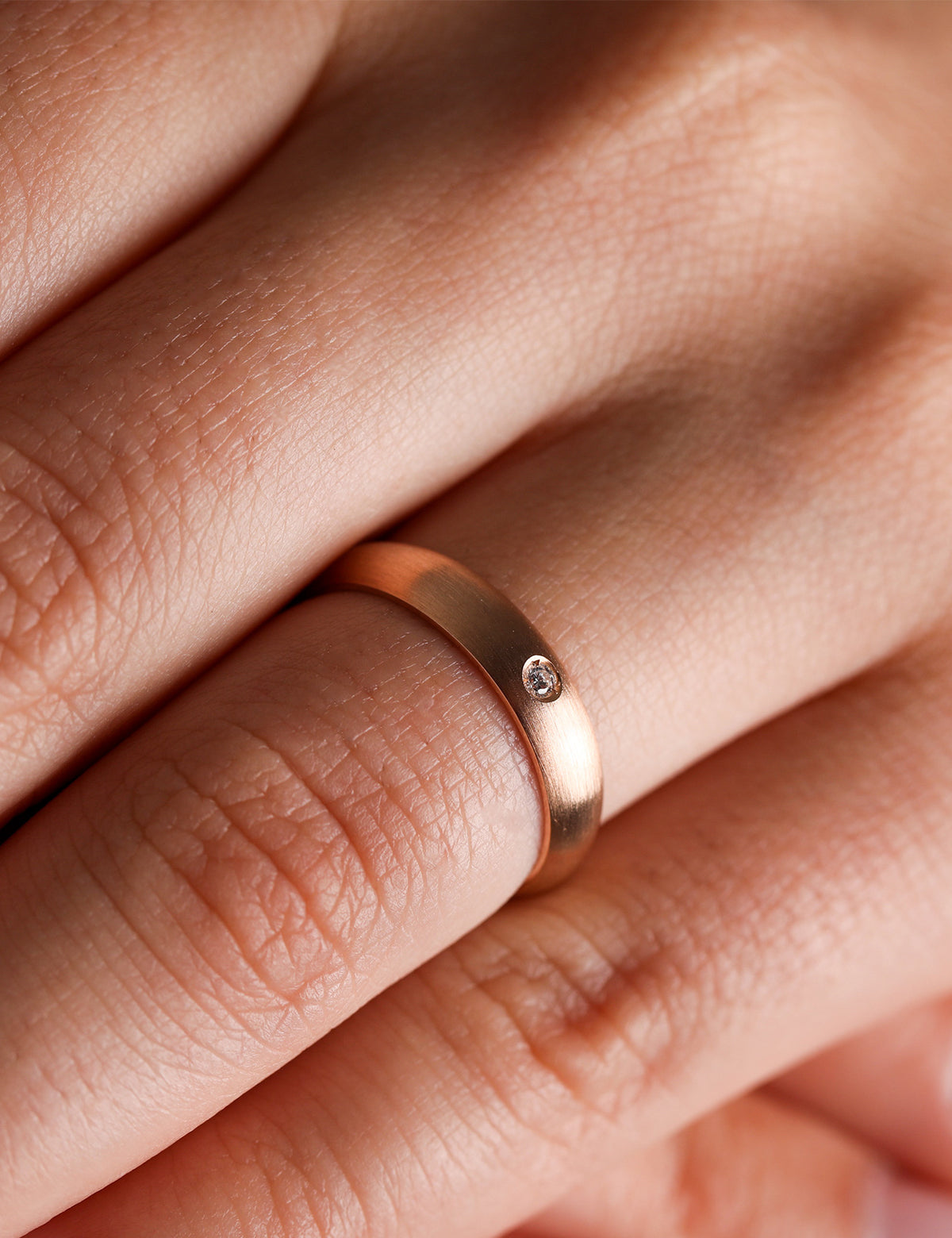 Rose Gold Wedding Band 4mm