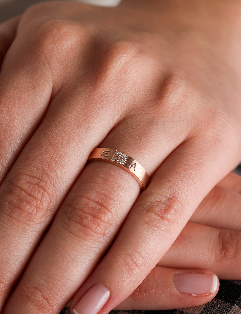 Rose Gold Wedding Band 4mm