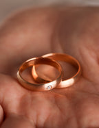 Rose Gold Wedding Band 4mm