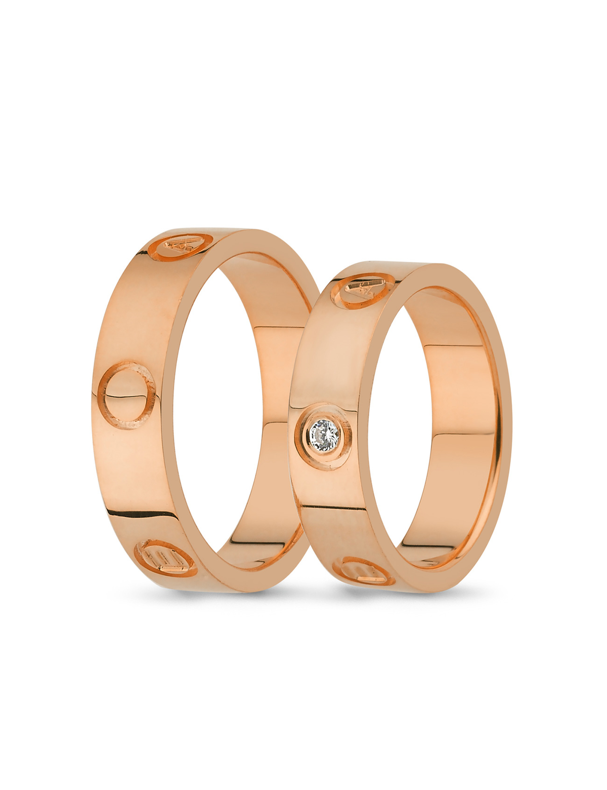 Rose Gold Wedding Band 5mm Main image
