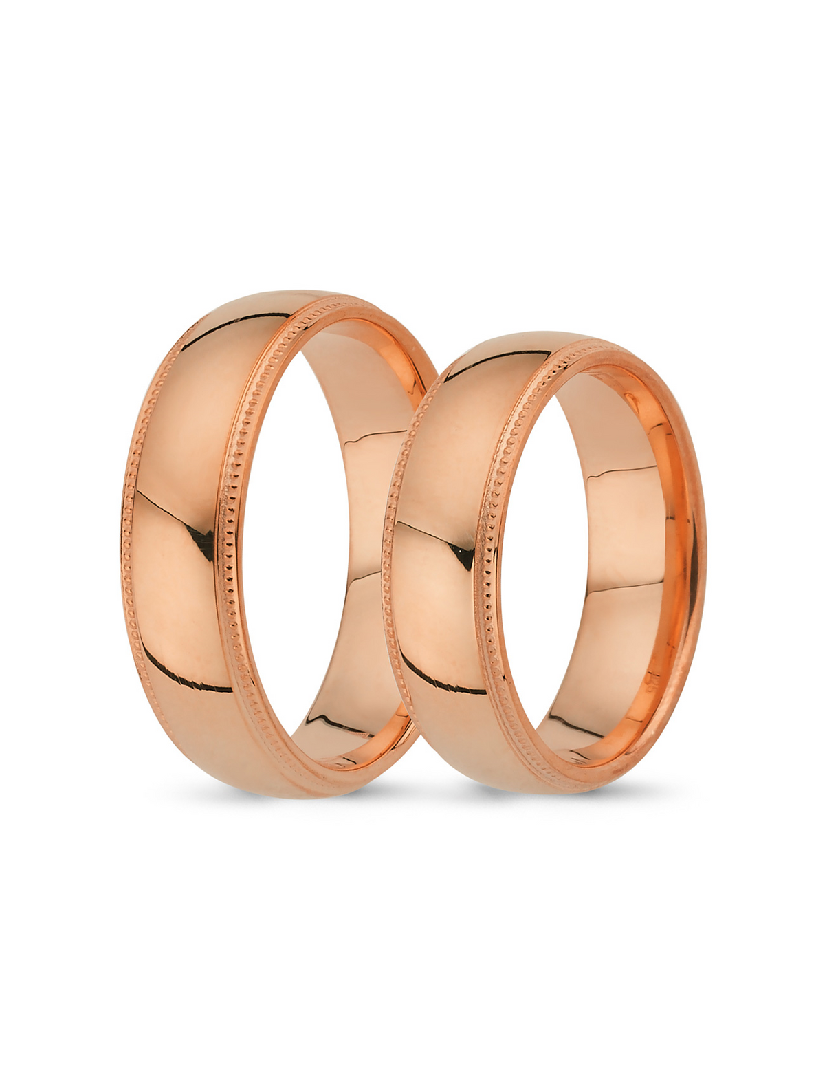 Rose Gold Wedding Band 6mm