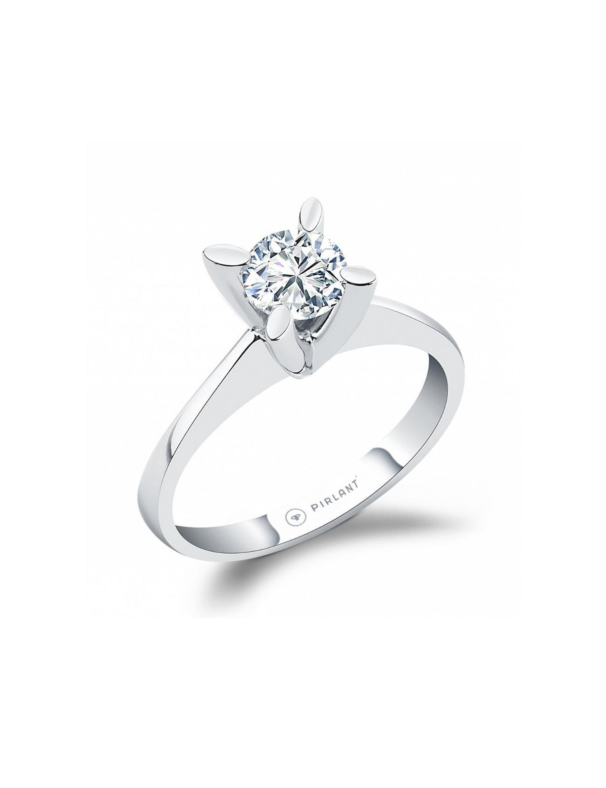 0.50 Carat V Setting Diamond Solitaire Ring Main image
