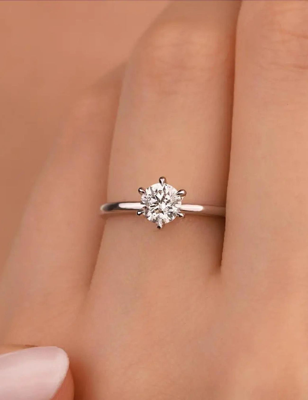 0.50 Carat Fancy Setting Diamond Solitaire Ring
