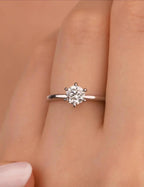 0.50 Carat Fancy Setting Diamond Solitaire Ring
