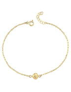 14K Gold Boomerang Heart Bracelet