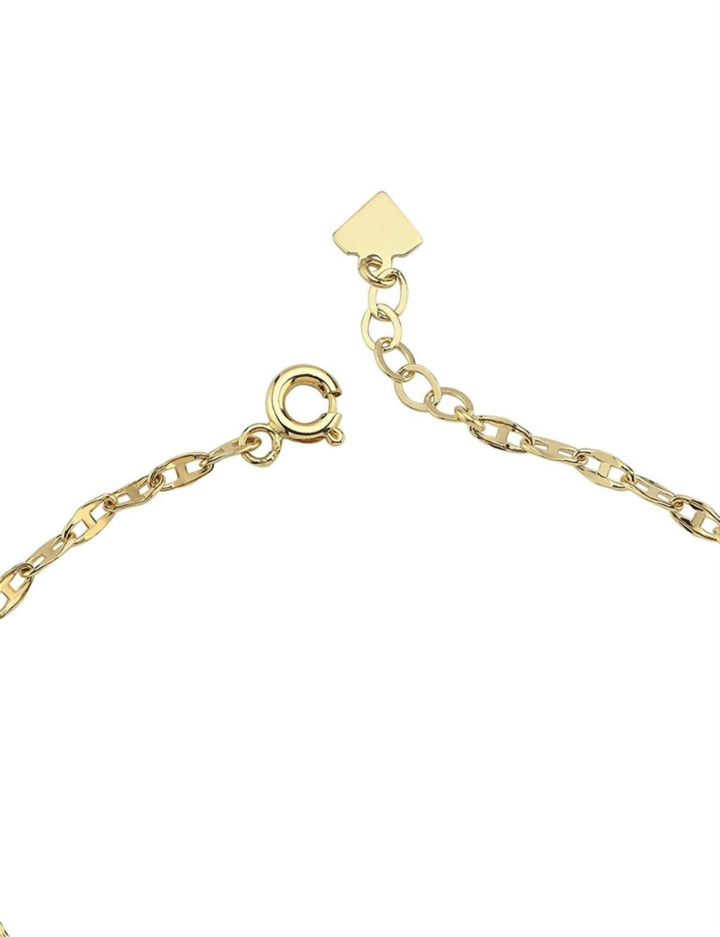 14K Chain Clover Gold Bracelet