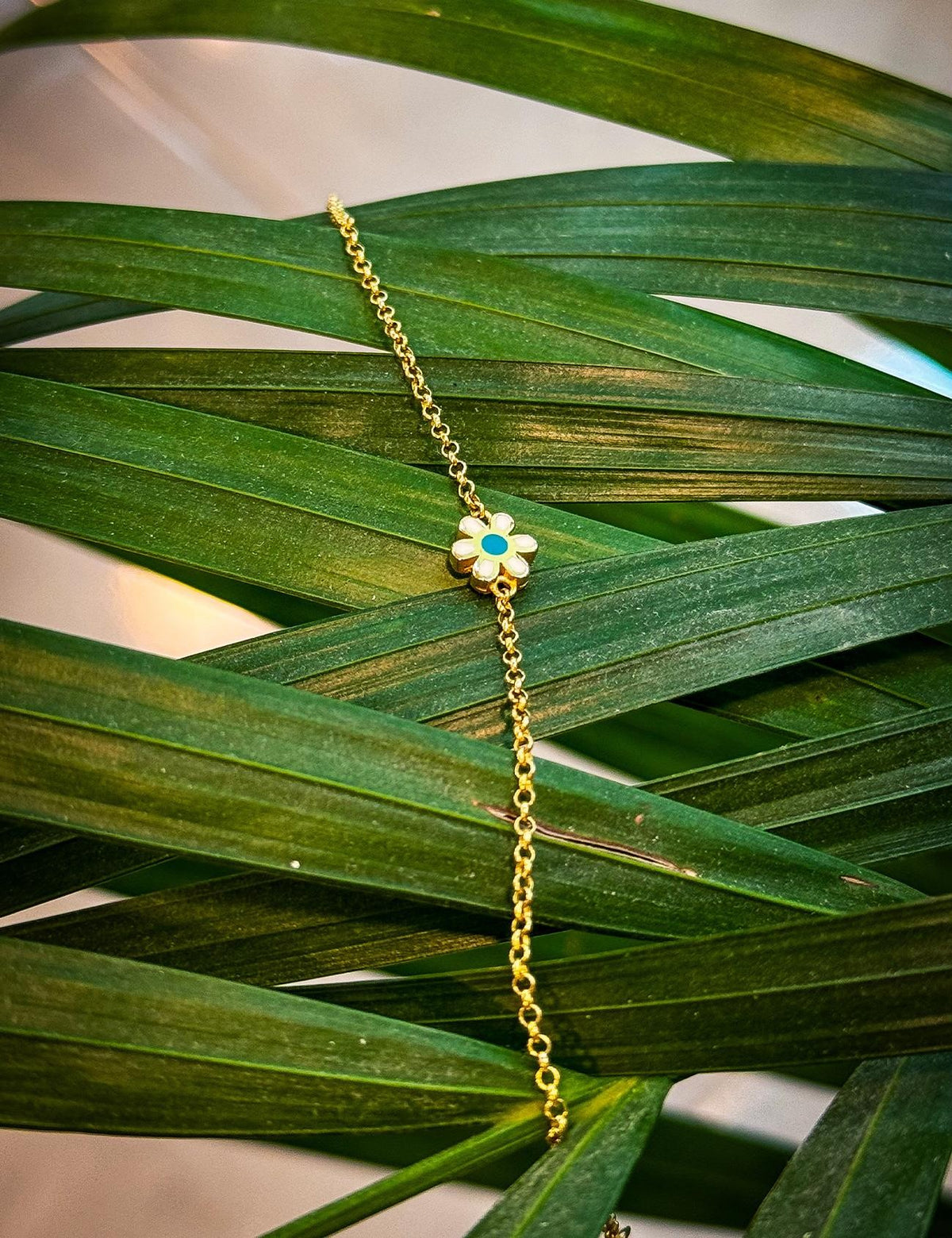 14K Daisy Gold Bracelet Main image
