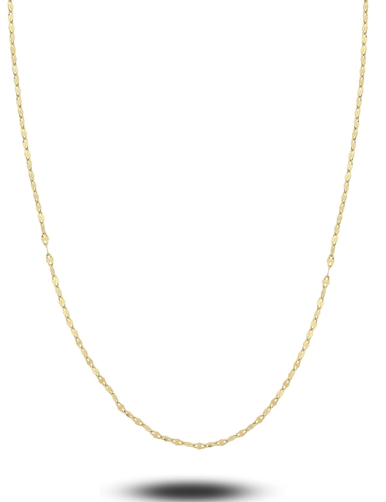Boomerang Chain Gold Necklace