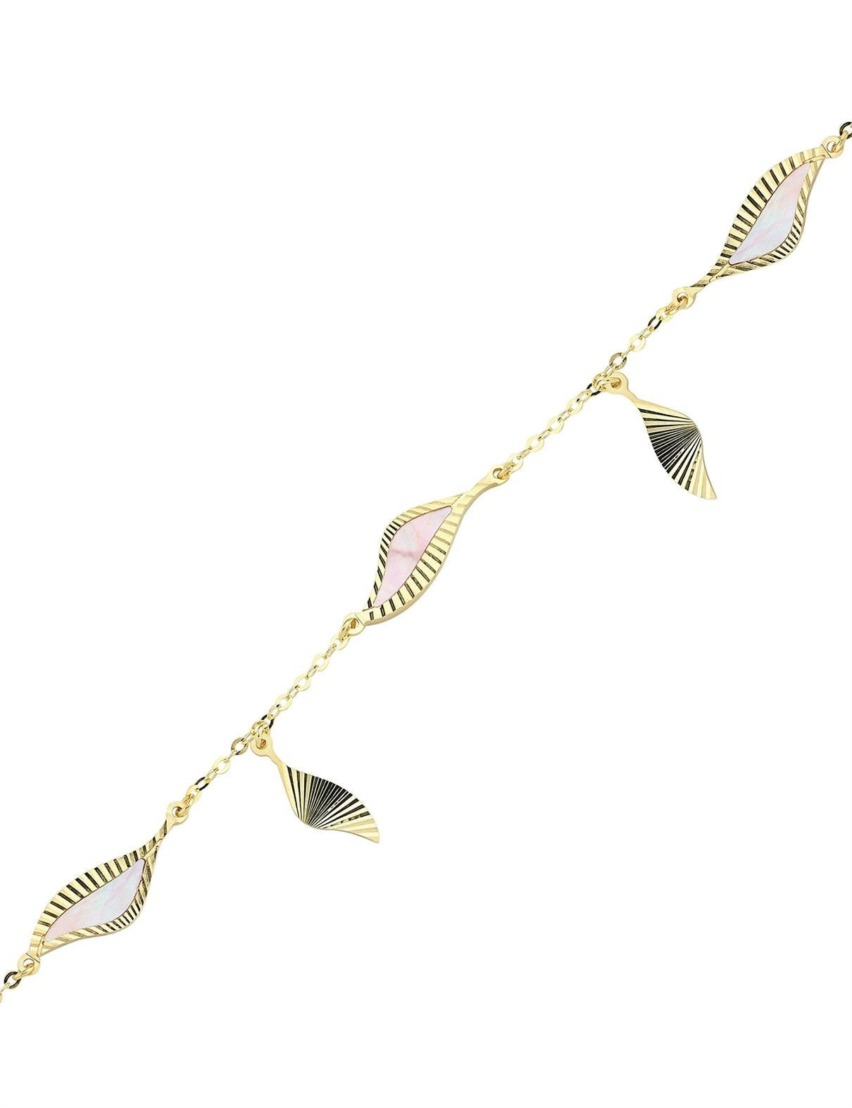 Pink Mother-of-Pearl Gold Bracelet Main image