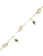 Pink Mother-of-Pearl Gold Bracelet